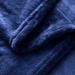 Polar Fleece Blanket Navy Blue Double2