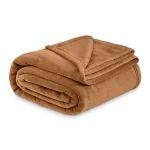 Polar Fleece Blanket Tan Double