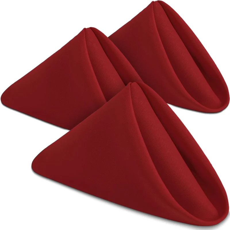 Red Polyester Napkins 18x18