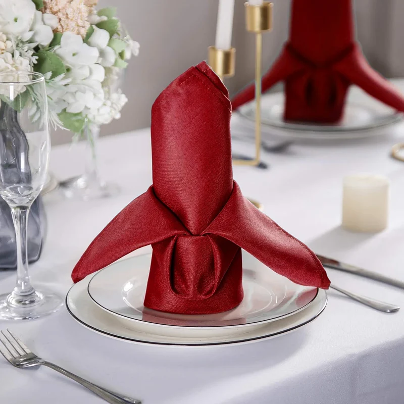 Red Polyester Napkins Related Image 9
