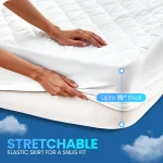 Waterproof Fitted Mattress Pad3