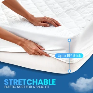 Waterproof Fitted Mattress Pad3