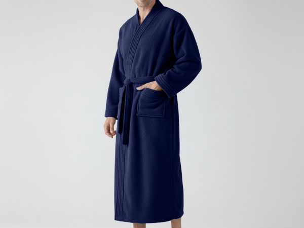 Luxury Kimono Collar Velour Bathrobe NB Large