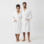 Everest Bathrobe Hooded White Large