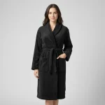 Imperial Shawl Collar Bathrobe Black Large