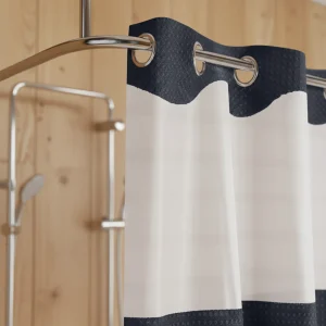 Hookless Shower Curtain Sheer Top 1