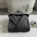 Everest Bathrobe Hooded Grey Large5