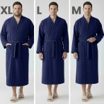 Luxury Kimono Collar Velour Bathrobe NB Large8