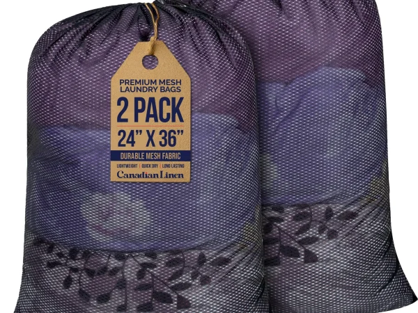 Black Mesh Laundry Bags 24x36