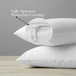 Cotton Pillow Protector Full Zipper Encasement King2