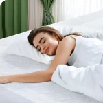 Premium Bamboo Fabric Mattress Protector - Floral Design10