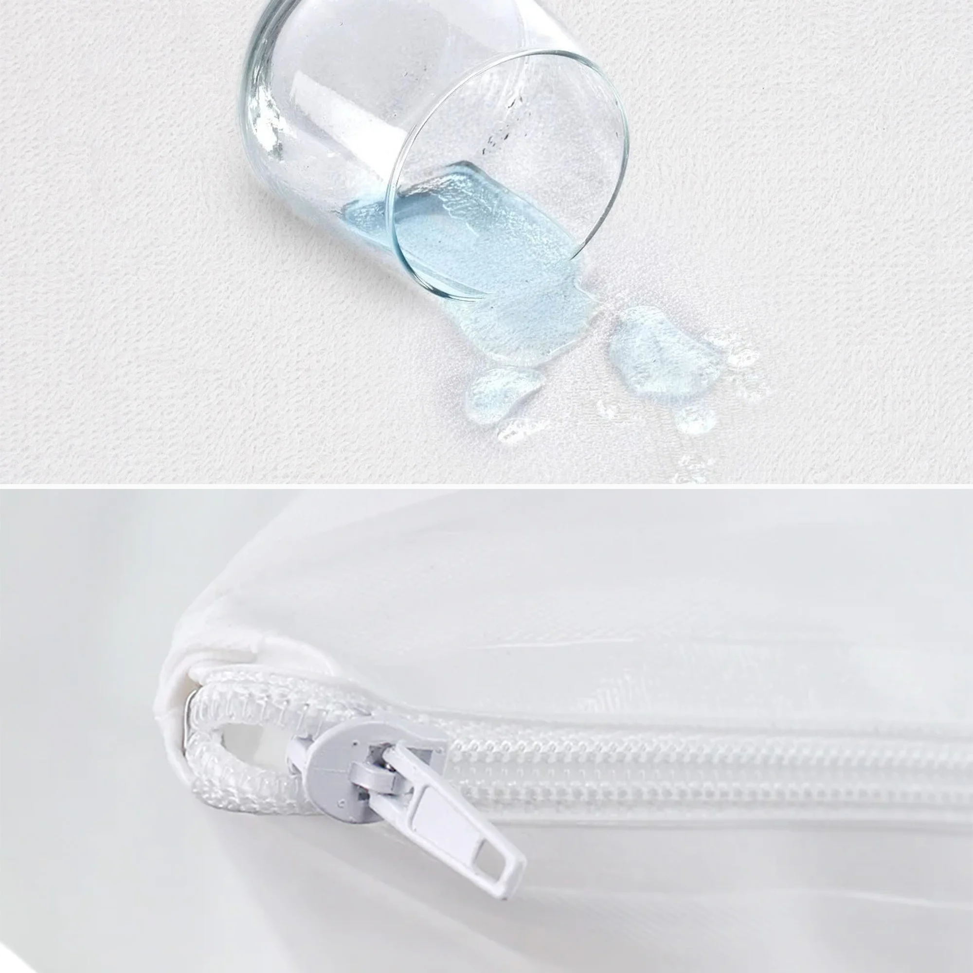 Microfiber Zipper Pillow Protector Standard3