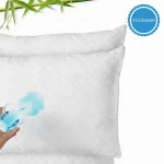 Premium Bamboo Fabric Pillow Protector Flower Design Standard