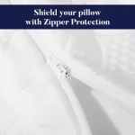 Premium Bamboo Fabric Pillow Protector Flower Design Standard3