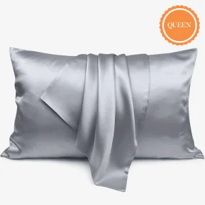 Satin Pillowcase Queen Silver1