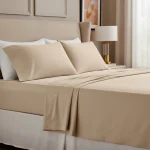 T-200 Premium Bone Color Bed Sheets Fitted XL2