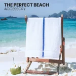 Imperial Premium Pool Towels Blue Stripe3