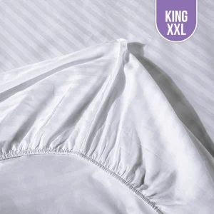 Striped Fitted bed sheet King XXL