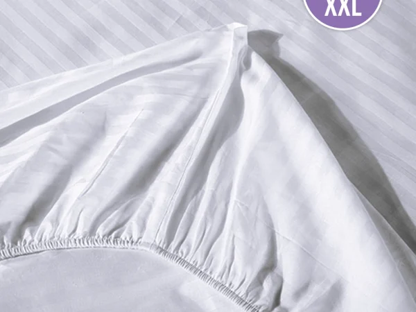 Striped Fitted bed sheet King XXL