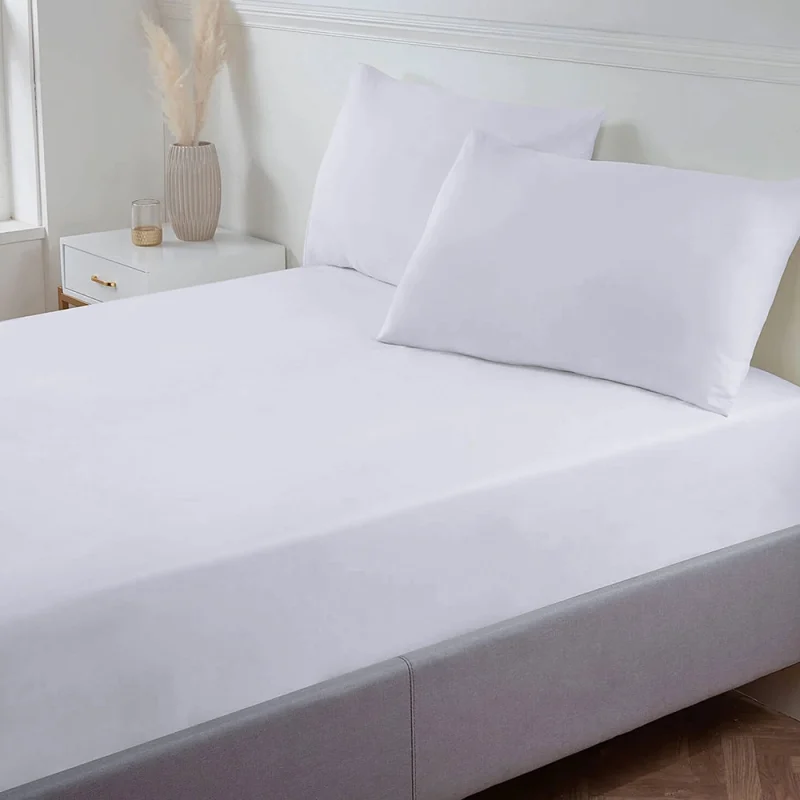 T-250 Luxury Plain Fitted Bed Sheet Double XXL1